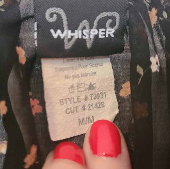 Vtg Boho Whisper Sheer Black Top 🖤🌴 - Picture 6 of 7